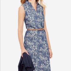 Ashton chambray floral dress